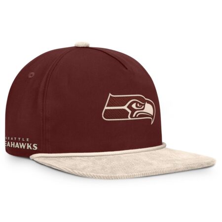 Seattle Seahawks Brown NFL Reminisce Golfer Adjustable Cap