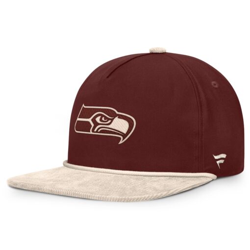 Seattle Seahawks Brown NFL Reminisce Golfer Adjustable Cap