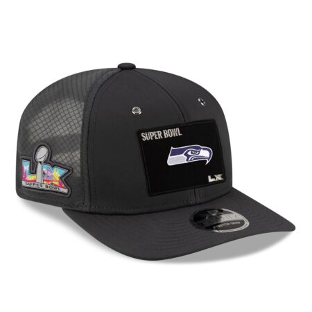Seattle Seahawks Charcoal New Era Super Bowl LX Opening Night Adjustable Cap