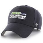 Seattle Seahawks College Navy '47 2025 NFC Champions MVP Adjustable Cap