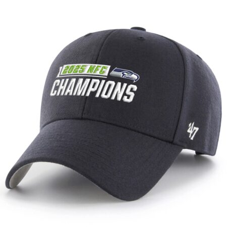 Seattle Seahawks College Navy ’47 2025 NFC Champions MVP Adjustable Cap