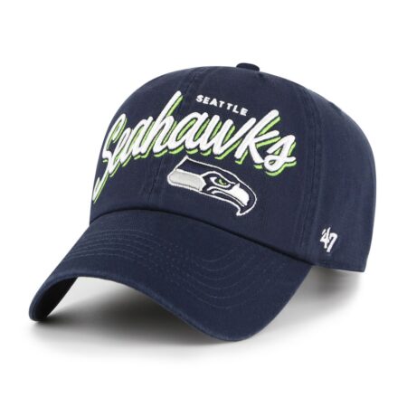Seattle Seahawks College Navy ’47 Women’s Ariana Clean Up Adjustable Cap