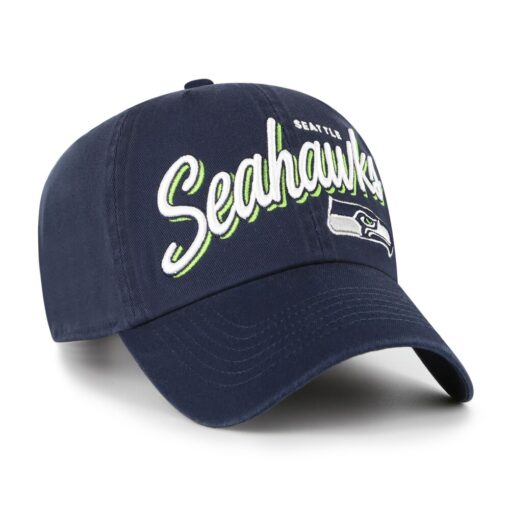 Seattle Seahawks College Navy ’47 Women’s Ariana Clean Up Adjustable Cap