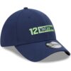 Seattle Seahawks College Navy New Era 12 North Collection Flex Hat 2 Seattle Seahawks College Navy New Era 12 North Collection Flex Hat