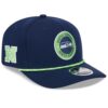 Seattle Seahawks College Navy New Era 2024 Sideline Stretch Snap Hat
