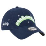 Seattle Seahawks College Navy New Era Girls Youth Cheer Adjustable Cap