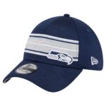 Seattle Seahawks College Navy New Era Stripes Flex Hat