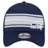 Seattle Seahawks College Navy New Era Stripes Flex Hat