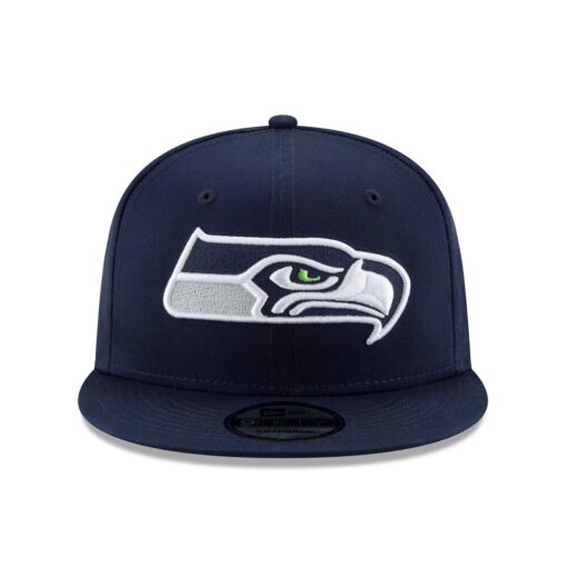 Seattle Seahawks College Navy New Era Super Bowl LX Side Patch 9FIFTY Snapback Hat