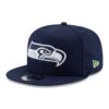 Seattle Seahawks College Navy New Era Super Bowl LX Side Patch 9FIFTY Snapback Hat