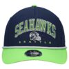 Seattle Seahawks College Navy New Era Youth Arch Adjustable Cap