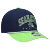 Seattle Seahawks College Navy New Era Youth Arch Adjustable Cap