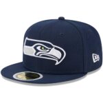 Seattle Seahawks College Navy New Era Youth Main Fitted Hat