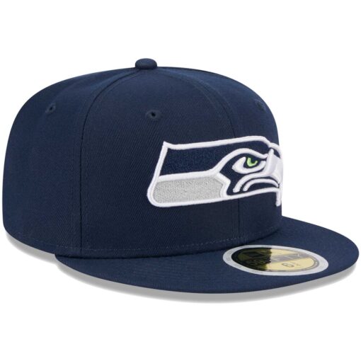 Seattle Seahawks College Navy New Era Youth Main Fitted Hat