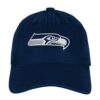Seattle Seahawks College Navy Outerstuff Girls Youth Gridiron Adjustable Cap