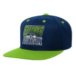 Seattle Seahawks College Navy Outerstuff Youth Team Gradient Deadstock Snapback Hat
