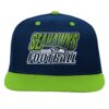 Seattle Seahawks College Navy Outerstuff Youth Team Gradient Deadstock Snapback Hat