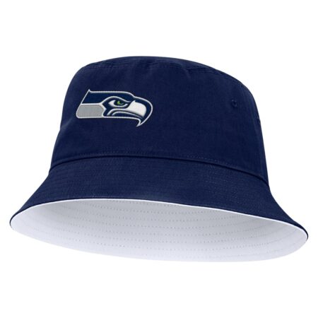 Seattle Seahawks College Navy Strong Side Bucket Hat