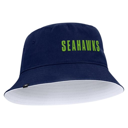 Seattle Seahawks College Navy Strong Side Bucket Hat