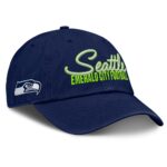 Seattle Seahawks College Navy Women's Moxie Adjustable Cap