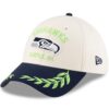 Seattle Seahawks Cream New Era 2025 NFL Draft Flex Hat