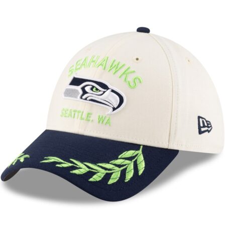Seattle Seahawks Cream New Era 2025 NFL Draft Flex Hat