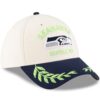 Seattle Seahawks Cream New Era 2025 NFL Draft Flex Hat