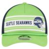 Seattle Seahawks Neon Green New Era Linear A Frame Adjustable Cap 1 Seattle Seahawks Neon Green New Era Linear A Frame Adjustable Cap
