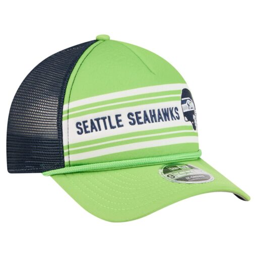 Seattle Seahawks Neon Green New Era Linear A Frame Adjustable Cap Seattle Seahawks Neon Green New Era Linear A Frame Adjustable Cap
