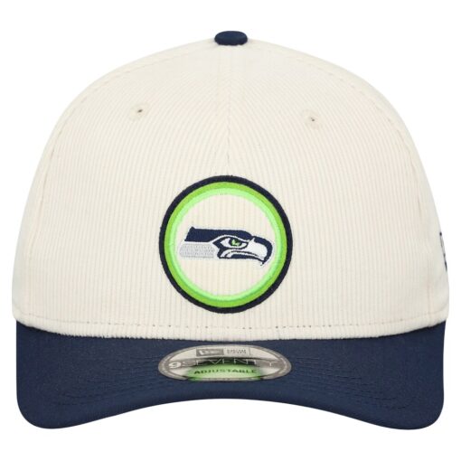 Seattle Seahawks Stone New Era Loyal Corduroy Adjustable Cap