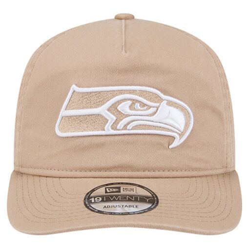 Seattle Seahawks Tan New Era Adjustable Cap