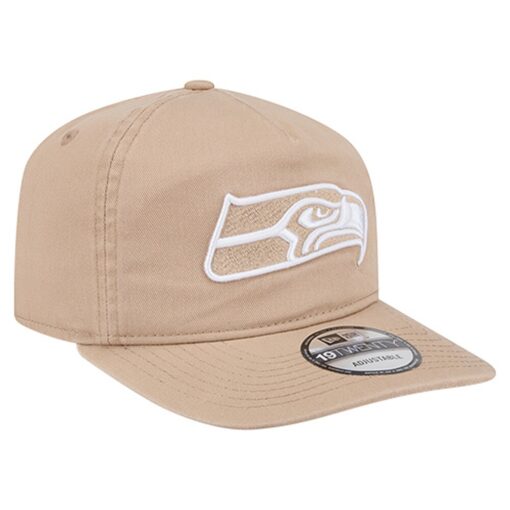 Seattle Seahawks Tan New Era Adjustable Cap