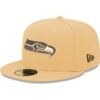 Seattle Seahawks Tan New Era Candied Pecan Fitted Hat