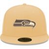 Seattle Seahawks Tan New Era Candied Pecan Fitted Hat