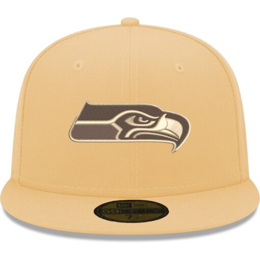 Seattle Seahawks Tan New Era Candied Pecan Fitted Hat