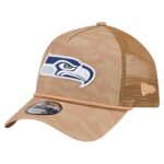 Seattle Seahawks Tan New Era Wheat Camo Adjustable Cap