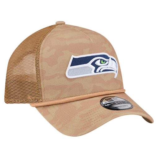 Seattle Seahawks Tan New Era Wheat Camo Adjustable Cap