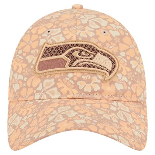 Seattle Seahawks Tan New Era Women’s Floral Adjustable Cap Seattle Seahawks Tan New Era Women’s Floral Adjustable Cap