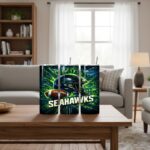 Seattle Seahawks Tumbler, NFL Neon Electric City Skinny Tumbler
