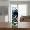 Seattle Seahawks Tumbler, NFL Splatter Paint Artistic Skinny Tumbler