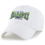 Seattle Seahawks White '47 Super Bowl LX Clean Up Adjustable Cap