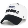 Seattle Seahawks White '47 Super Bowl LX Side Patch Clean Up Adjustable Cap