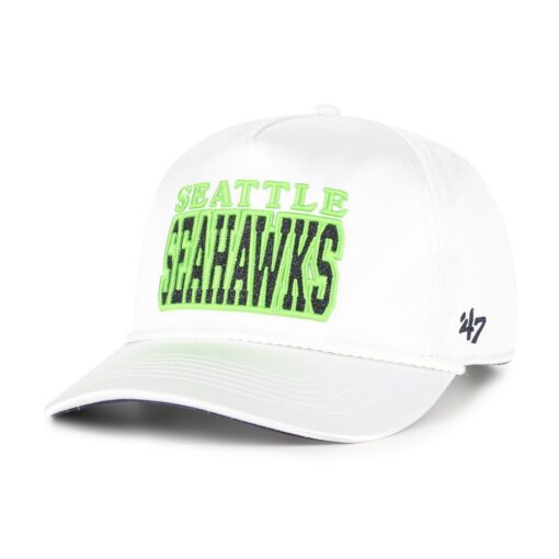 Seattle Seahawks White ’47 Women’s Outspoken Hitch Adjustable Cap