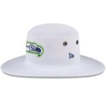 Seattle Seahawks White New Era 2024 NFL Training Camp Panama Bucket Hat