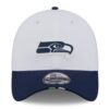 Seattle Seahawks White New Era 2025 NFL Training Camp Flex Hat