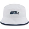 Seattle Seahawks White New Era 2025 NFL Training Camp Stretch Bucket Hat