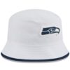 Seattle Seahawks White New Era 2025 NFL Training Camp Stretch Bucket Hat