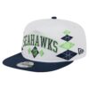 Seattle Seahawks White New Era Argyle Adjustable Cap