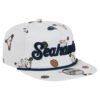 Seattle Seahawks White New Era Team Cheer Snapback Hat 2 Seattle Seahawks White New Era Team Cheer Snapback Hat