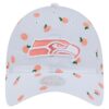 Seattle Seahawks White New Era Women's Fruit Pattern Adjustable Cap 1 Seattle Seahawks White New Era Women's Fruit Pattern Adjustable Cap